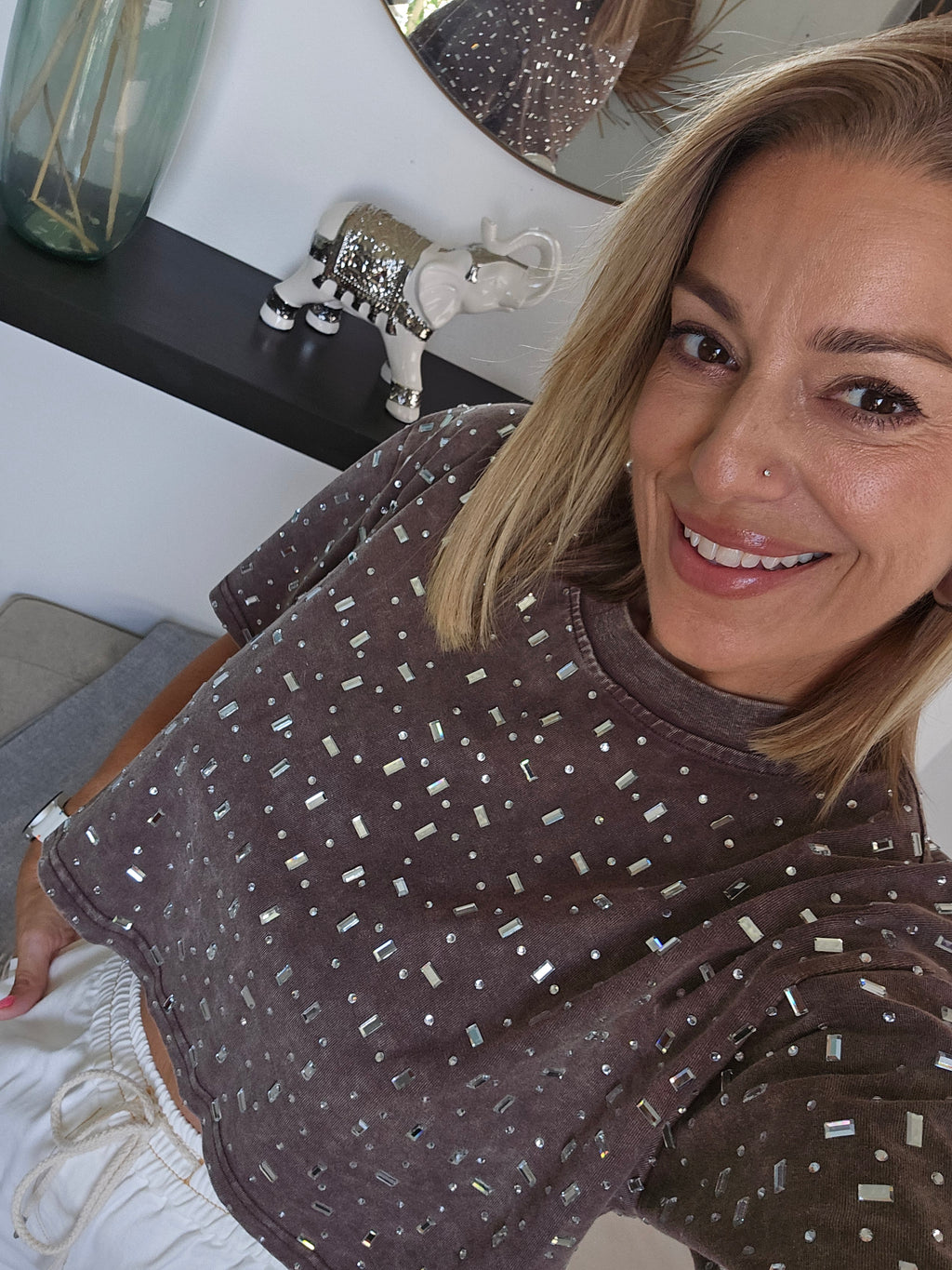 Bling Crop Tee