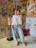 Studded Barrel Jeans