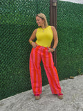 Striped Barrel Pants